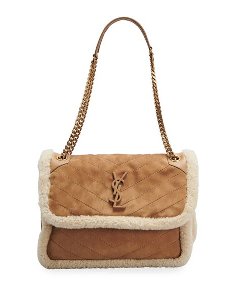 ysl shearling belt bag|ysl shoulder bags for women.